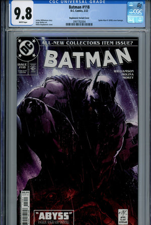 Batman Vol 3 118 CGC 9.8 (NM/M) (2022) Bogdanovic Homage Variant