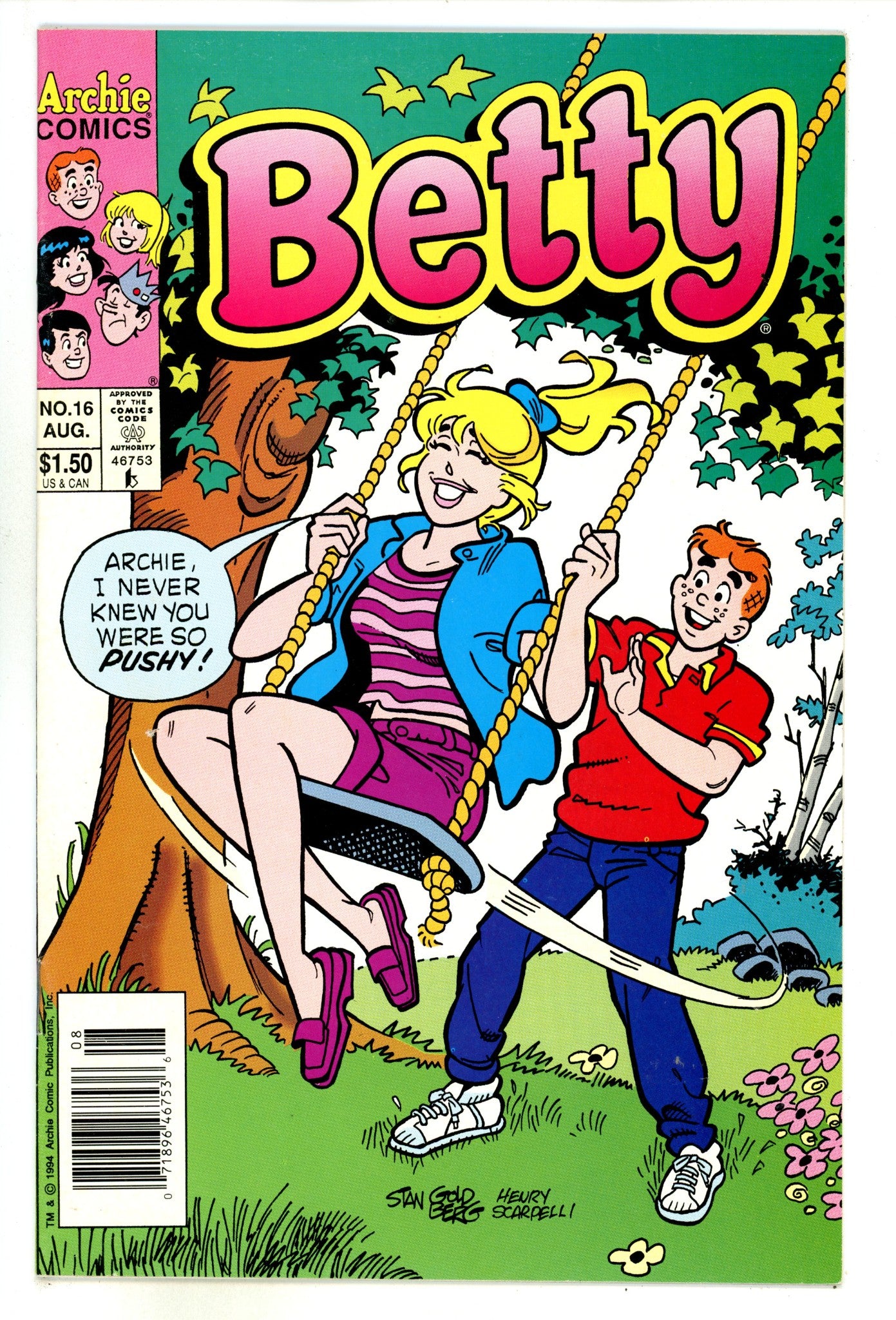 Betty 16 Low Grade (1994) Newsstand 