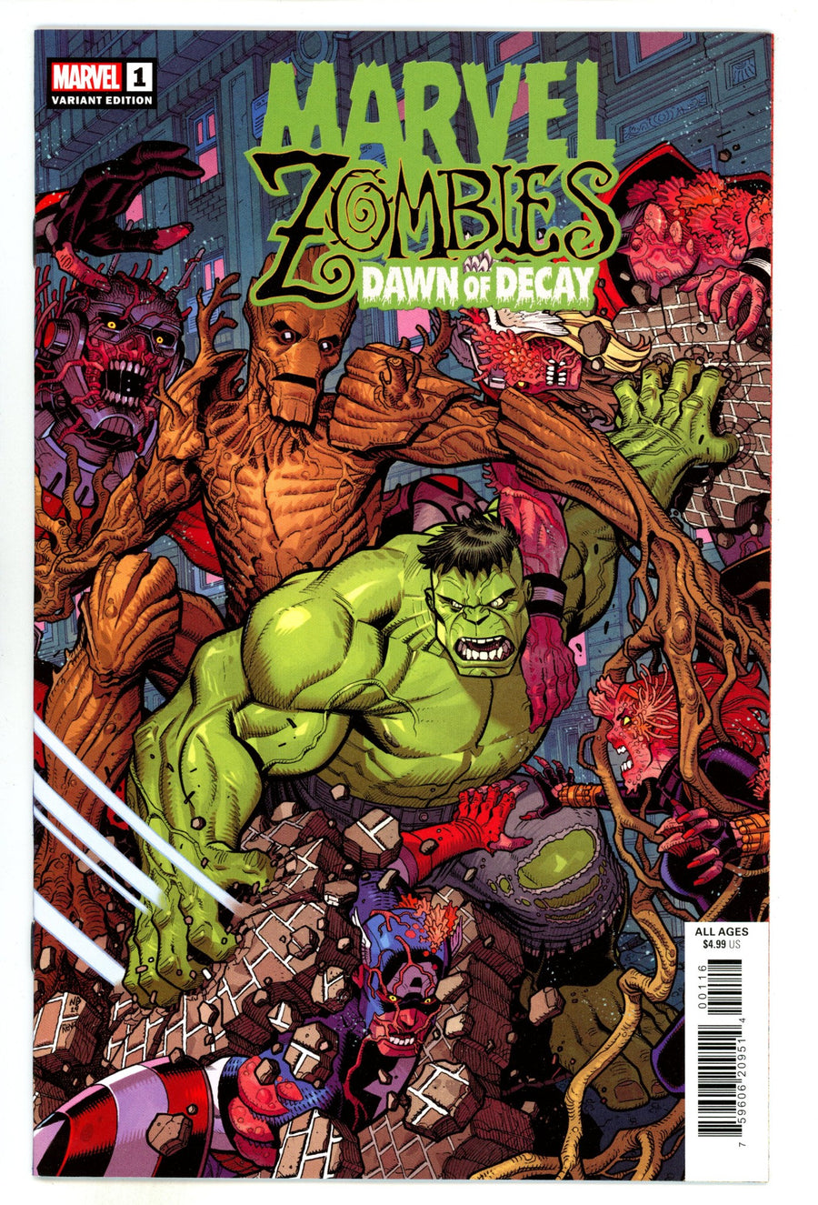 Marvel Zombies: Dawn of Decay 1 NM- (9.2) (2024) Bradshaw Incentive Variant 