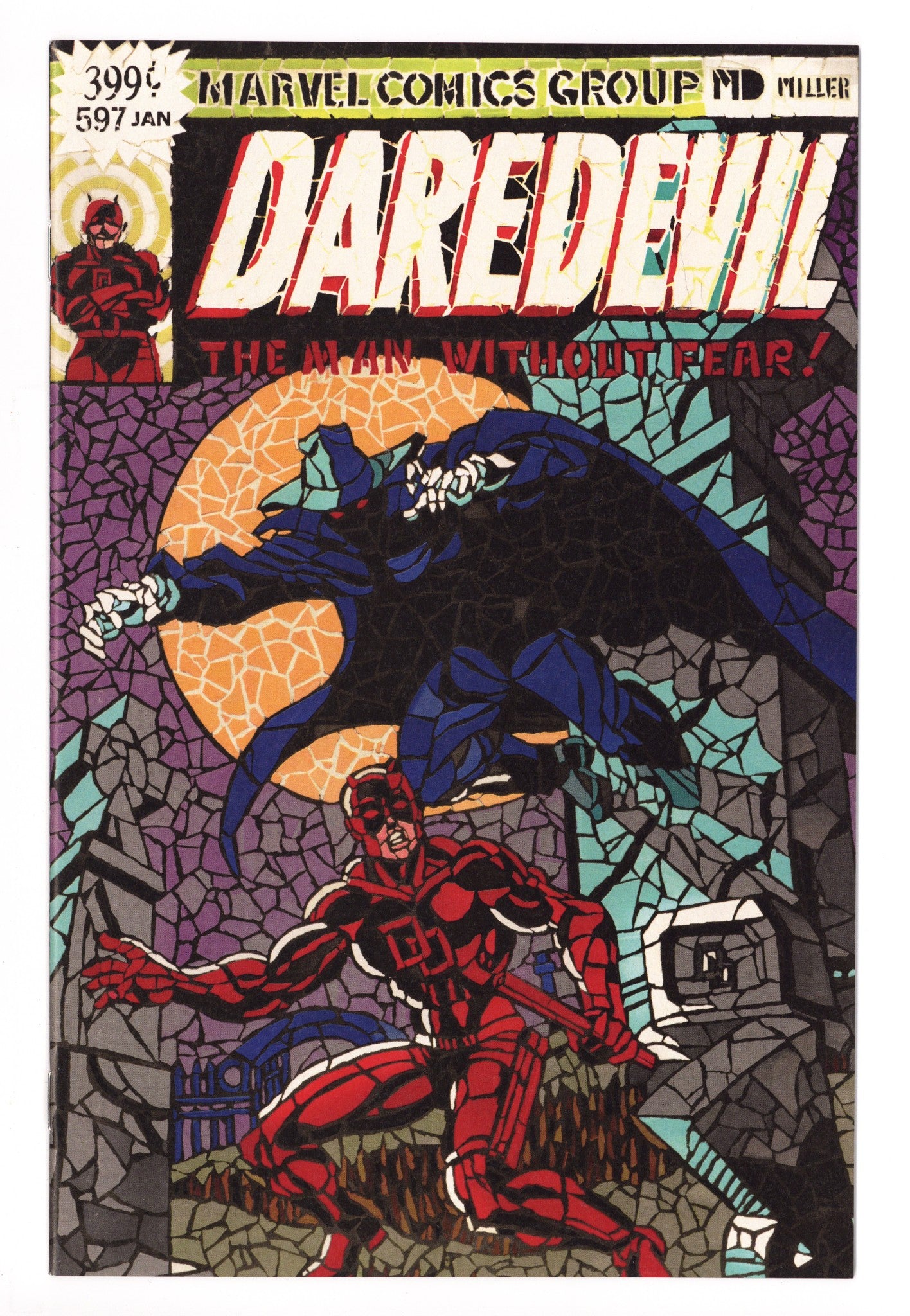 Daredevil Vol 5 597 NM- (9.2) (2018) Masi Shattered Exclusive Variant 