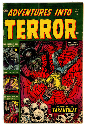 Adventures into Terror 15 VG+ (4.5) Centerfold Detached (1953) 