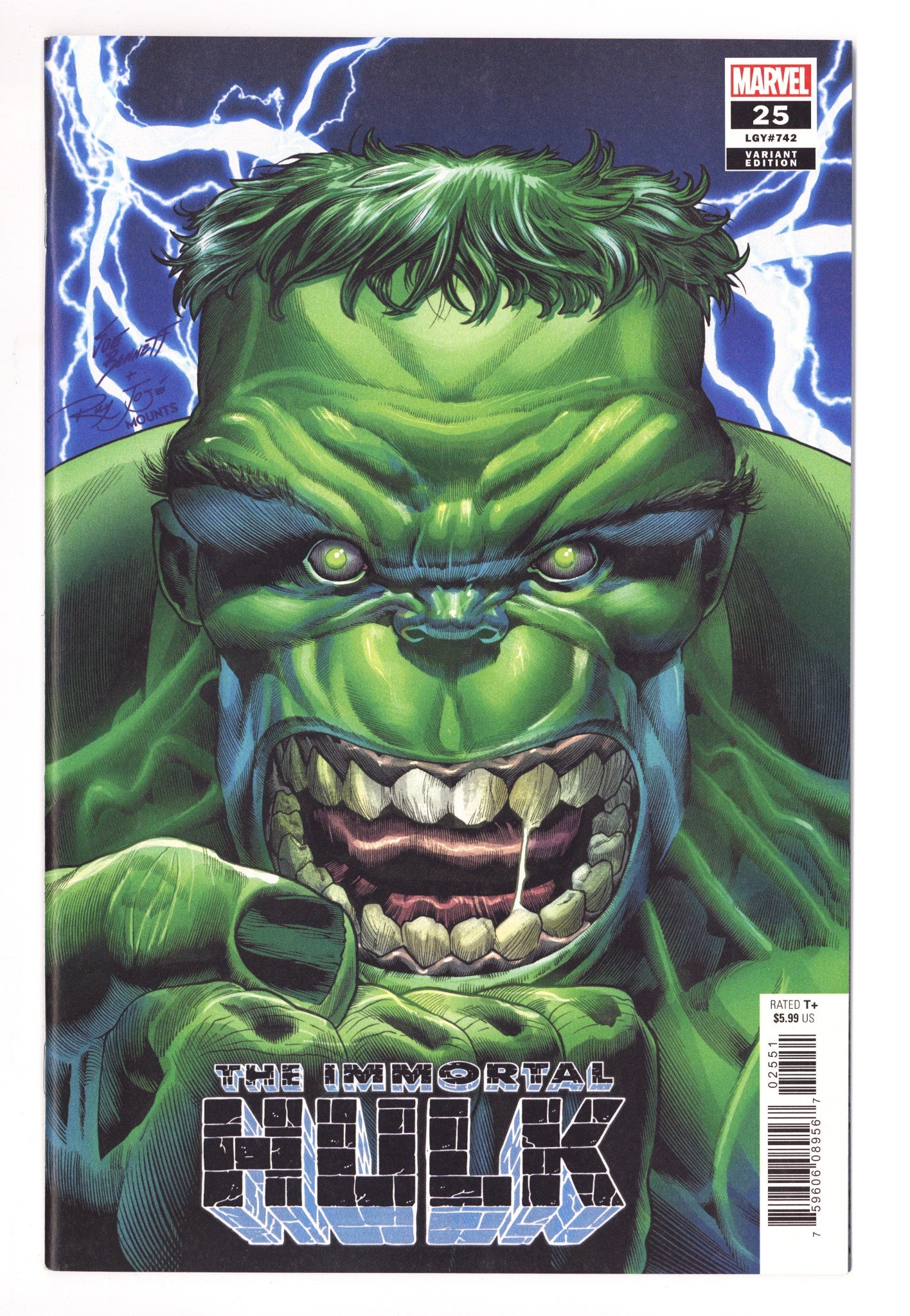 Immortal Hulk 25 High Grade (2019) Bennett Variant 