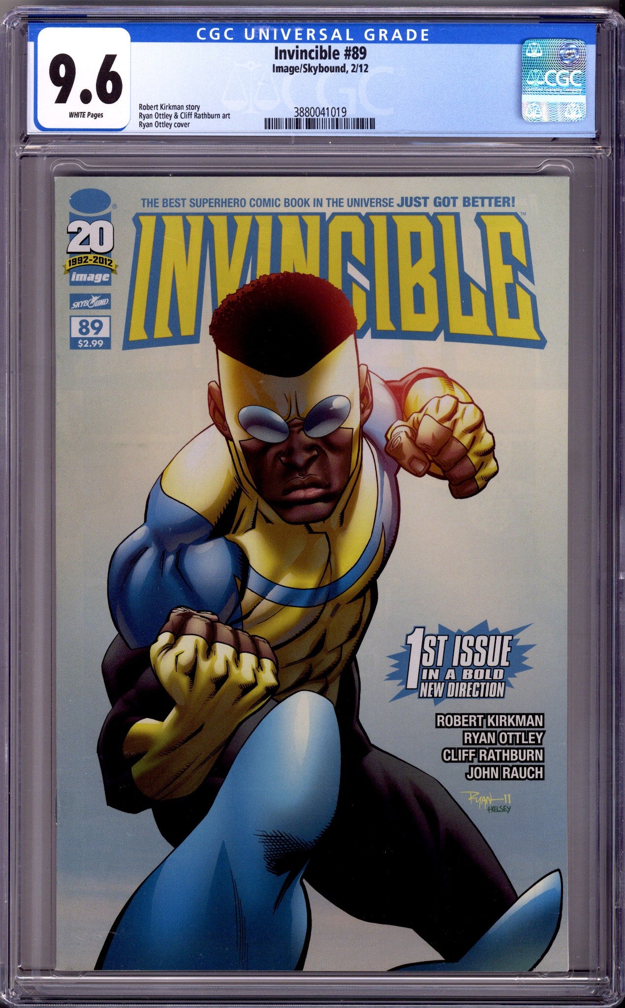 Invincible 89 CGC 9.6 (NM+) (2012) 
