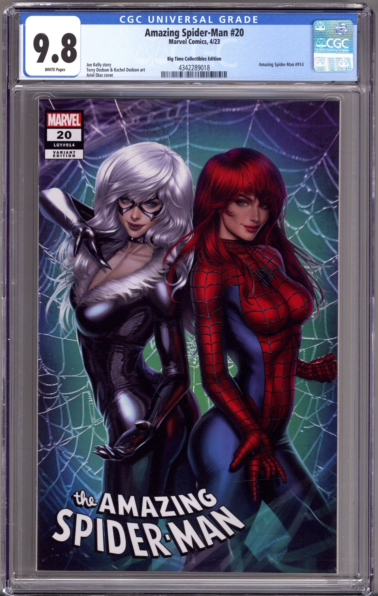 The Amazing Spider-Man Vol 6 14 (908) CGC 9.8 (NM/M) (2023) McGuinness Variant 
