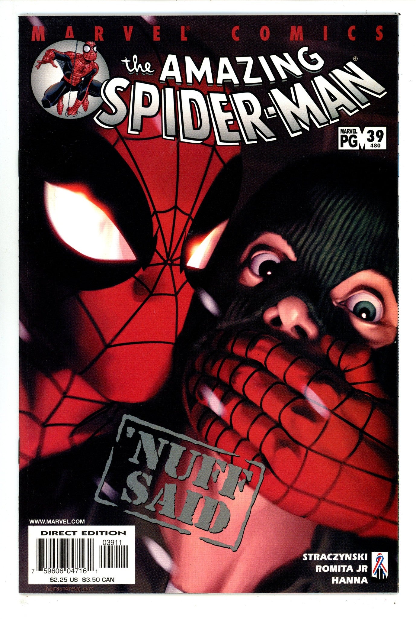 The Amazing Spider-Man Vol 2 39 (480) NM- (9.2) (2002) 