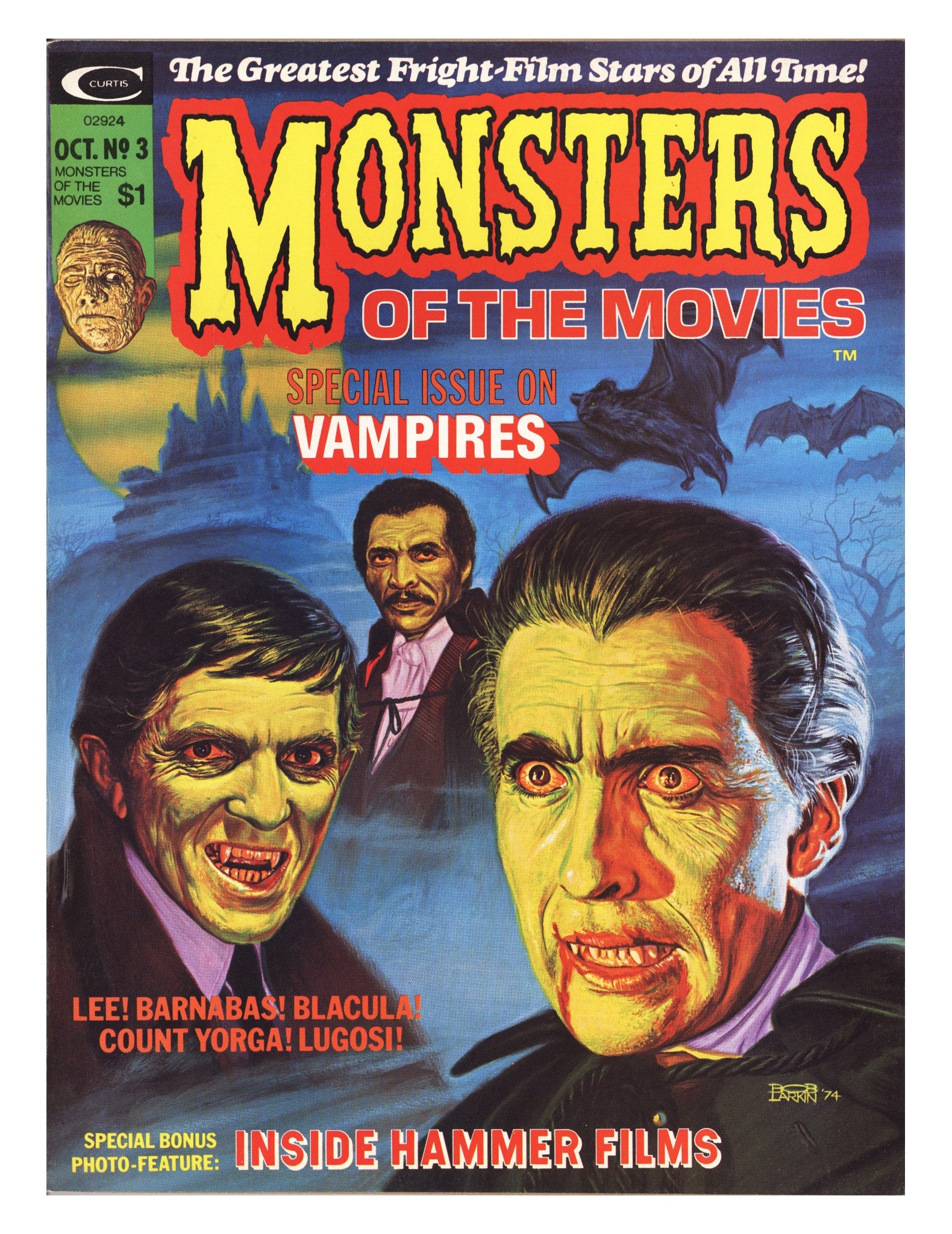 Monsters of the Movies 3 VF+ (8.5) (1974) 
