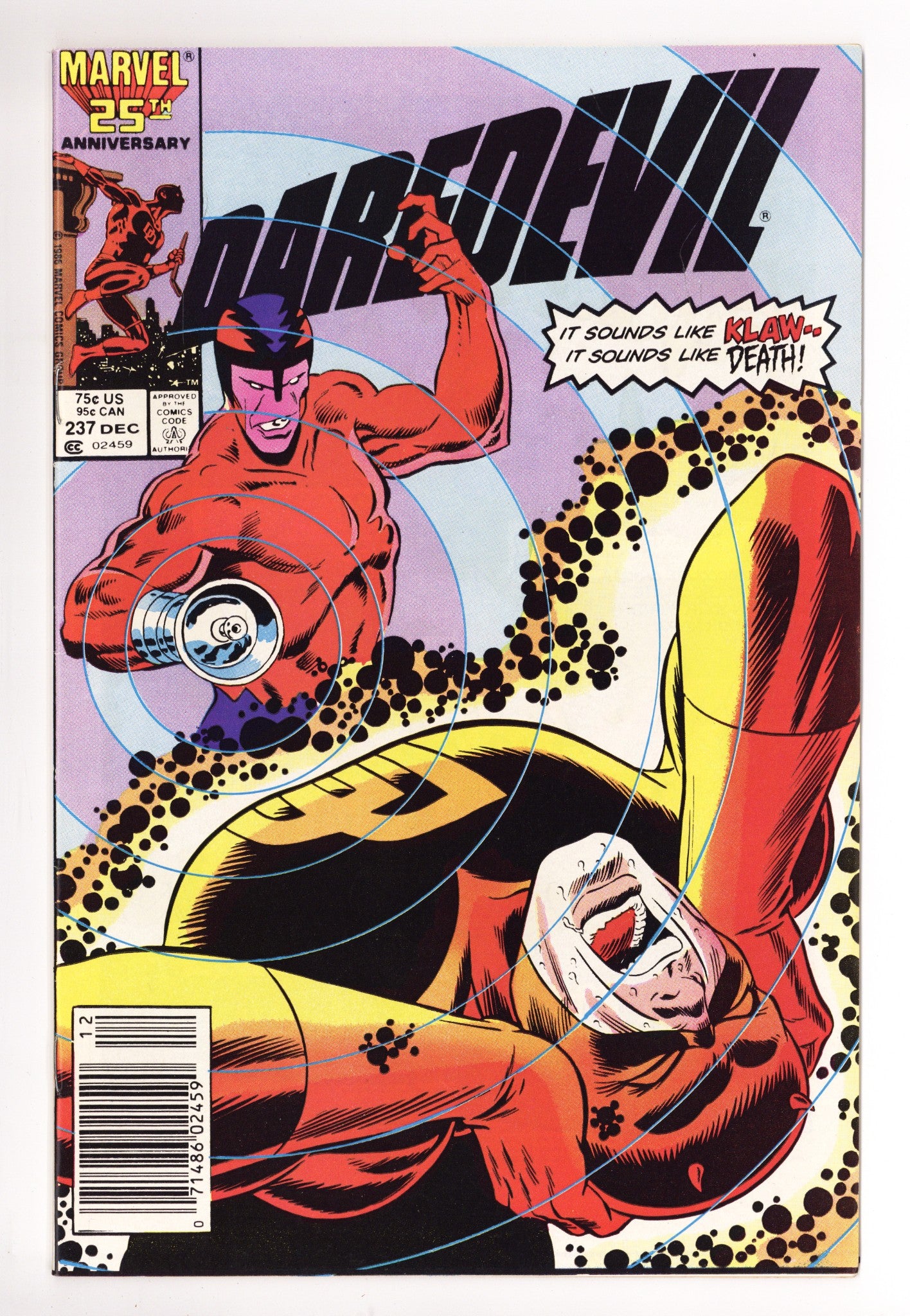 Daredevil Vol 1 237 Mid Grade (1986) Newsstand 