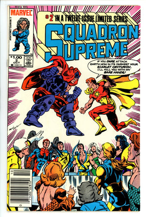 Squadron Supreme Vol 1 2 FN/VF (7.0) (1985) Canadian Price Variant