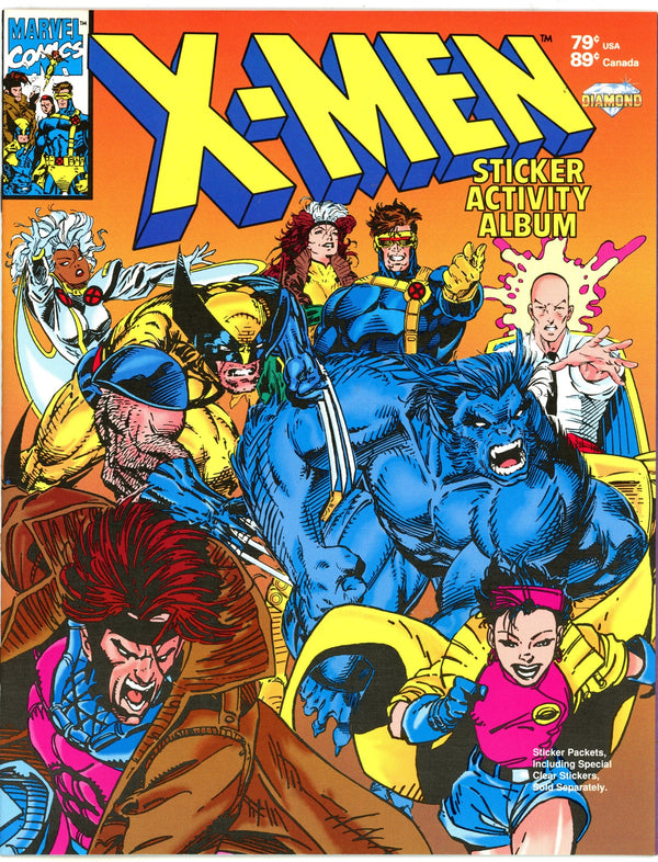 X-Men Sticker Activity Album [nn] FN/VF (7.0) Empty (1993)