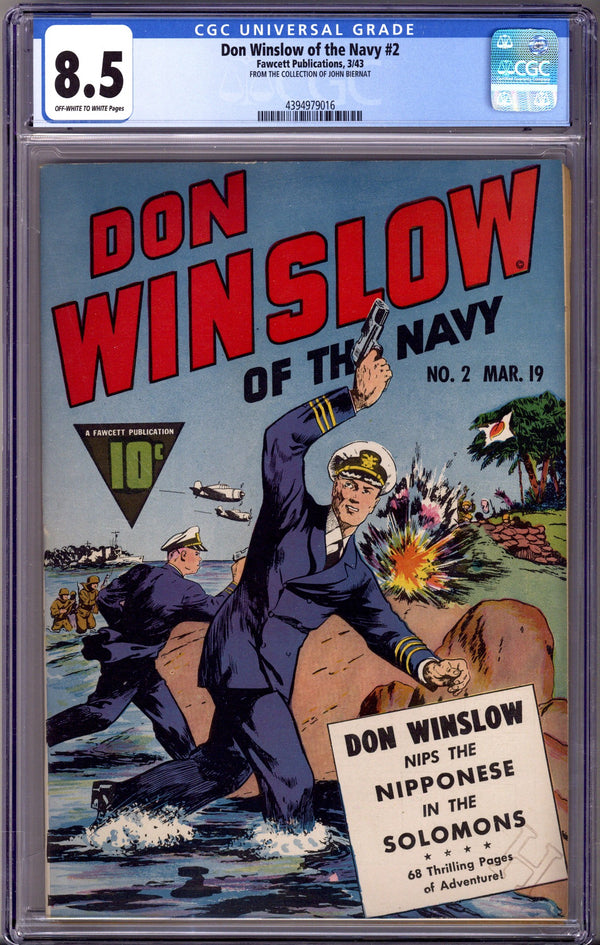 Don Winslow of the Navy 2 CGC 8.5 (VF+) (1943)