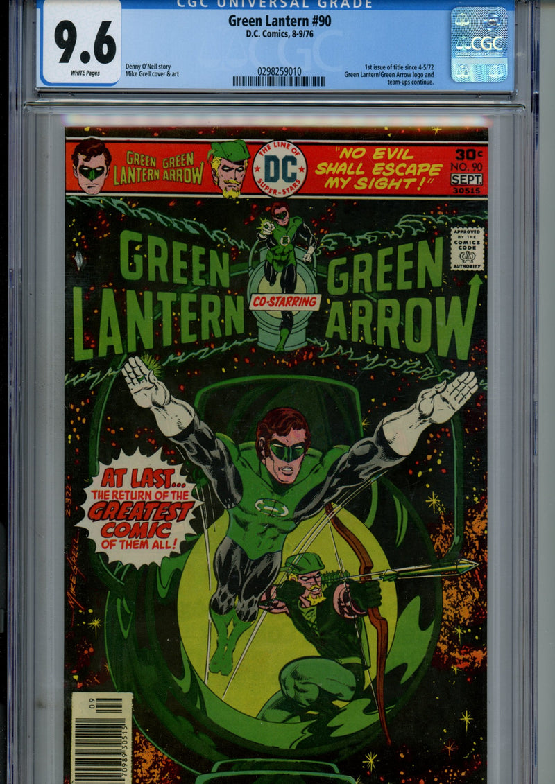 Green Lantern Vol 2 90 CGC 9.6 (NM+) (1976) 
