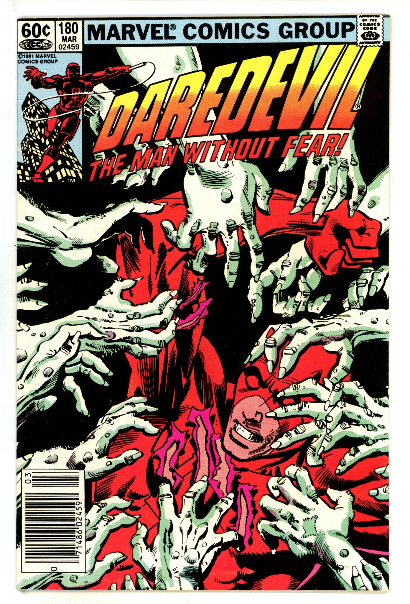Daredevil Vol 1 180 VF- (7.5) (1982) Newsstand 