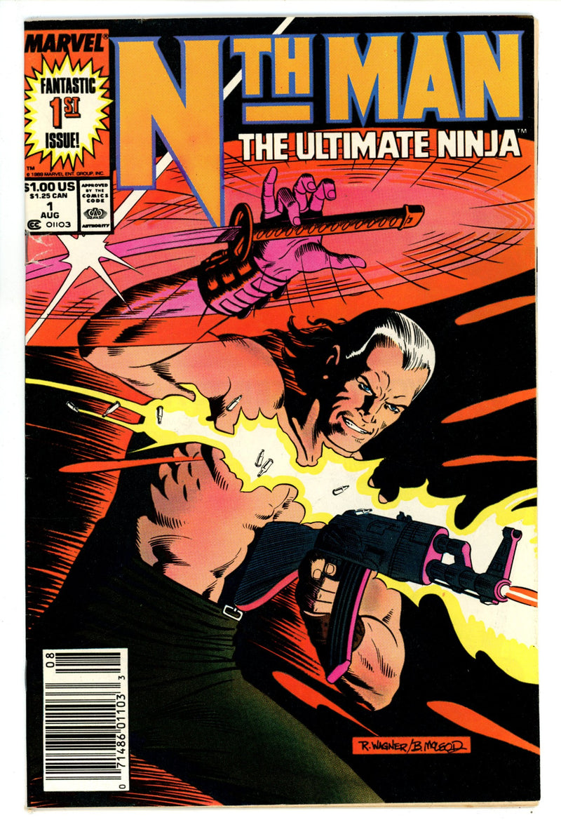 Nth Man the Ultimate Ninja 1 Low Grade (1989) Newsstand 