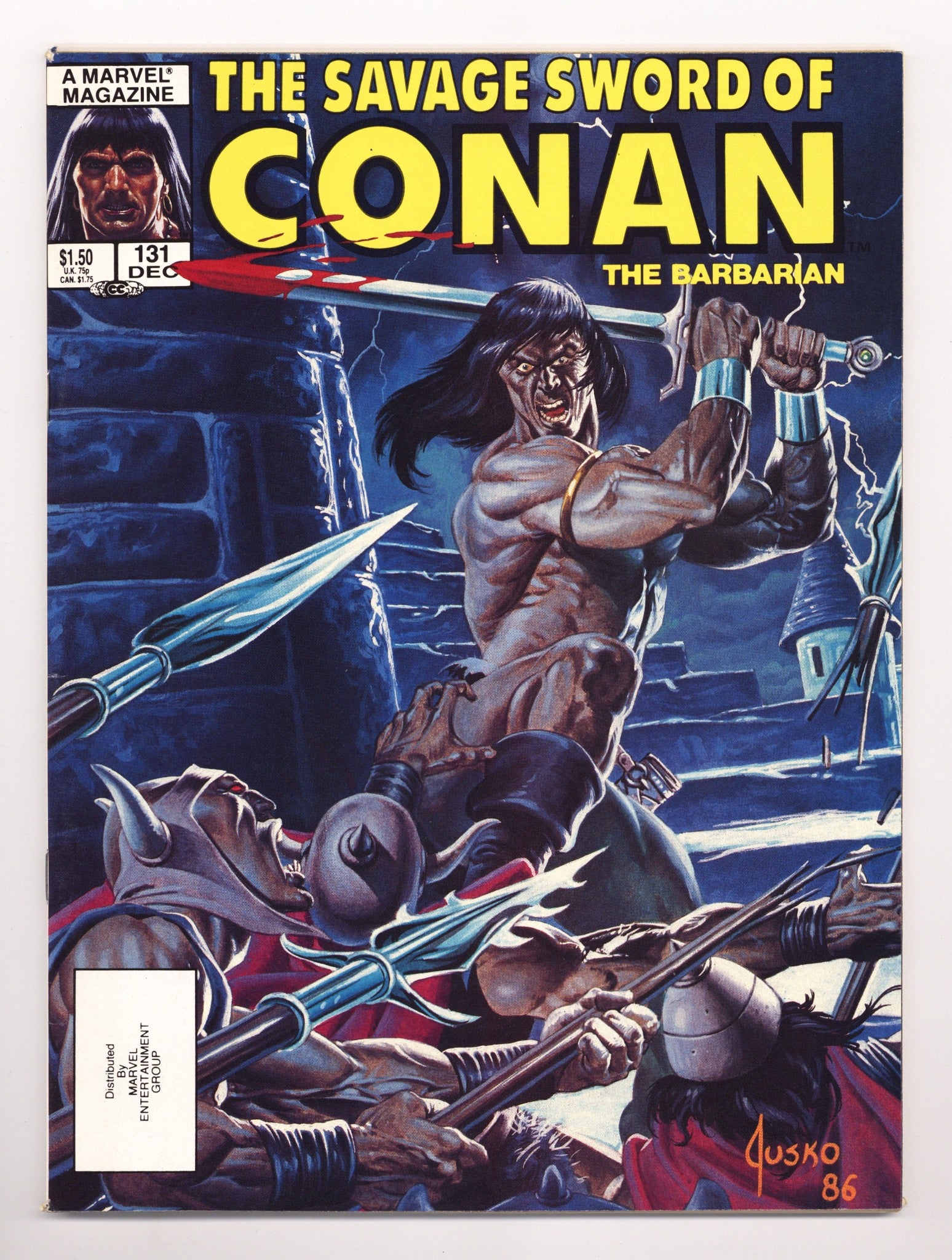 The Savage Sword of Conan Vol 1 131 High Grade (1986) 