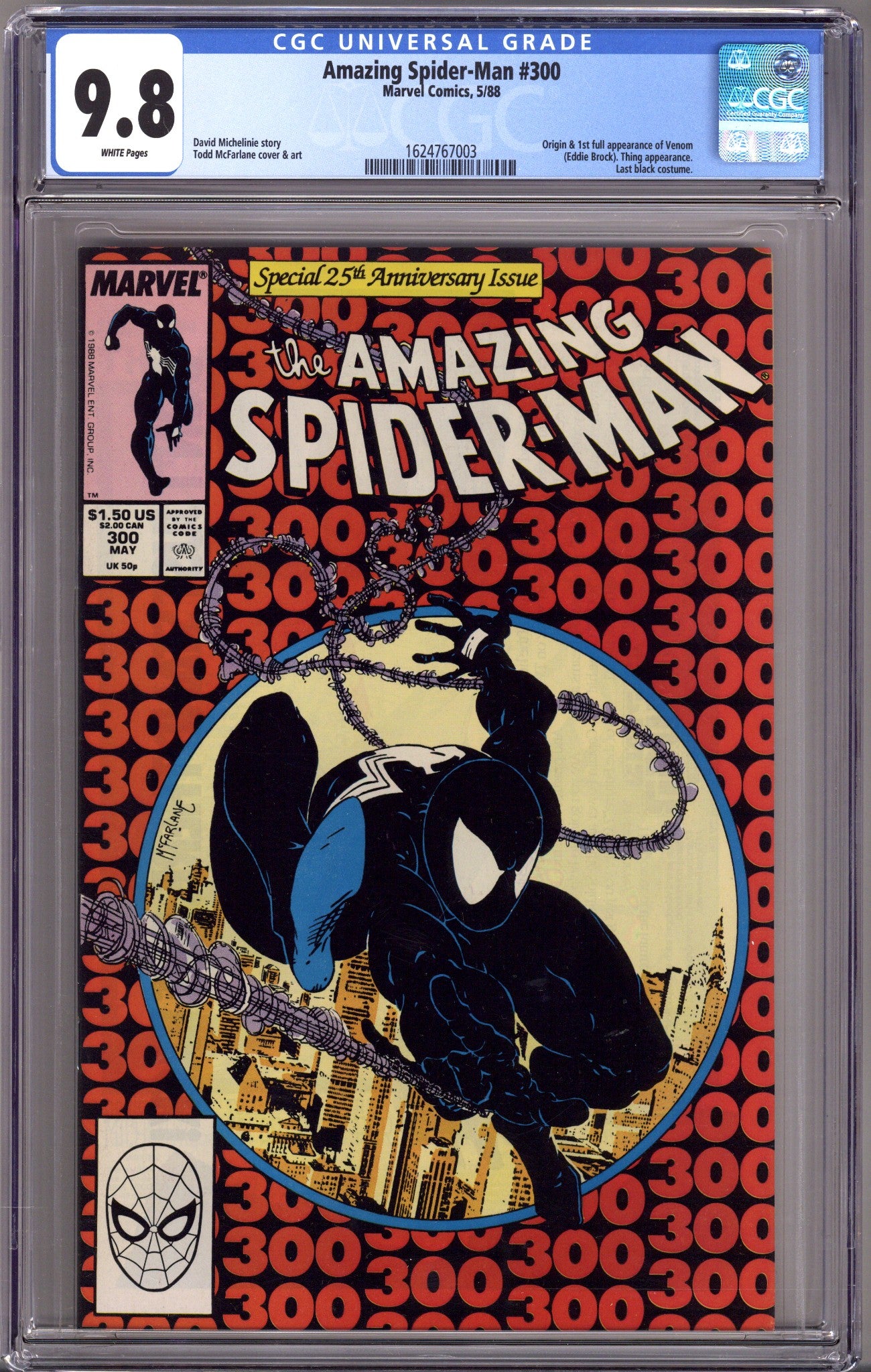 The Amazing Spider-Man Vol 1 300 CGC 9.8 (NM/M) (1988) 