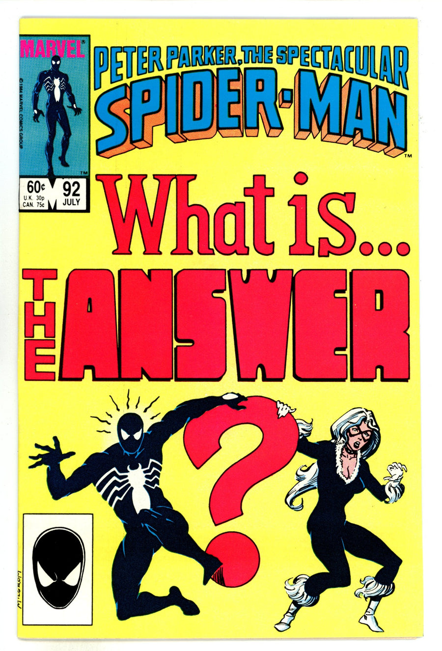 The Spectacular Spider-Man Vol 1 92 NM- (9.2) (1984) 