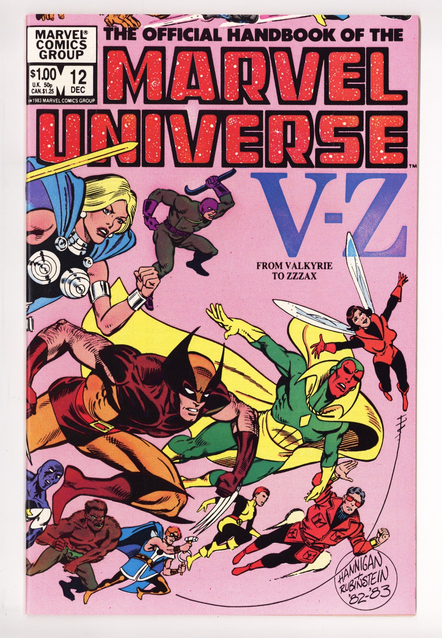The Official Handbook of the Marvel Universe Vol 1 12 High Grade (1983) 