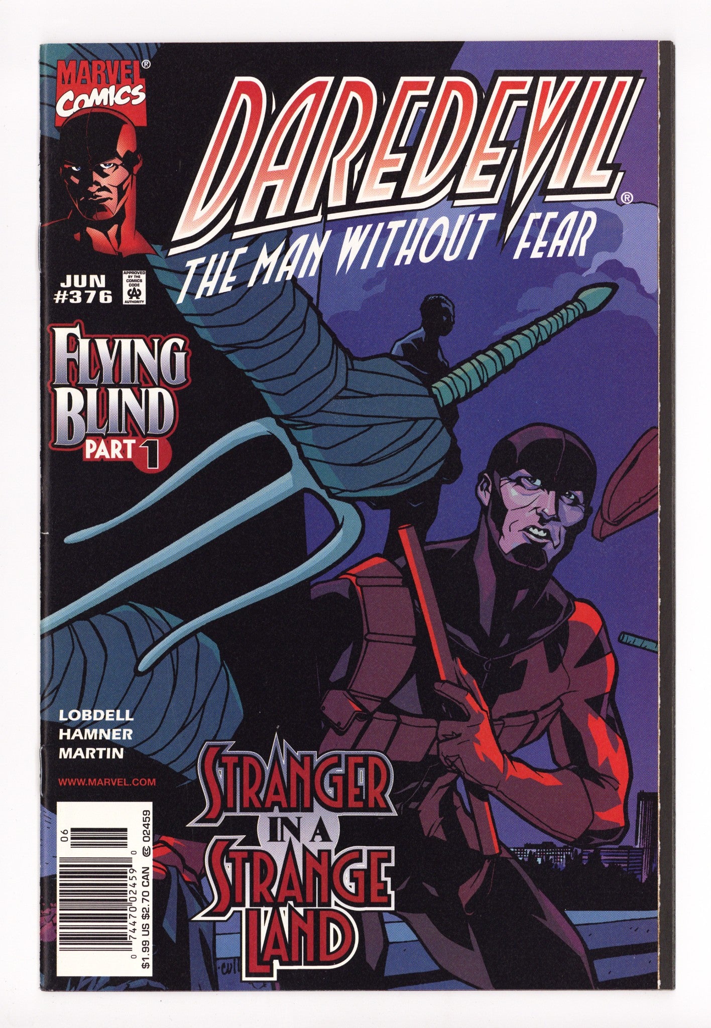 Daredevil Vol 1 376 VF (8.0) (1998) Newsstand 