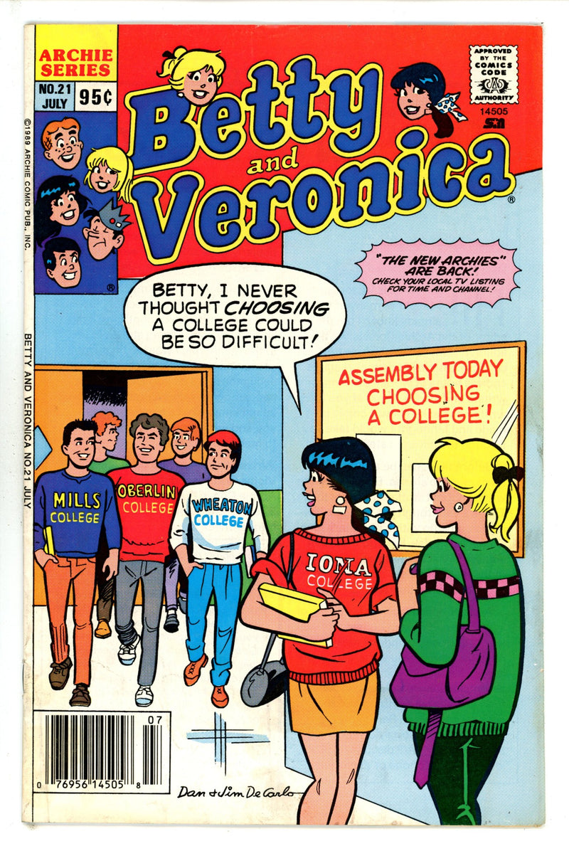 Betty and Veronica Vol 1 21 Newsstand FN- (1989)