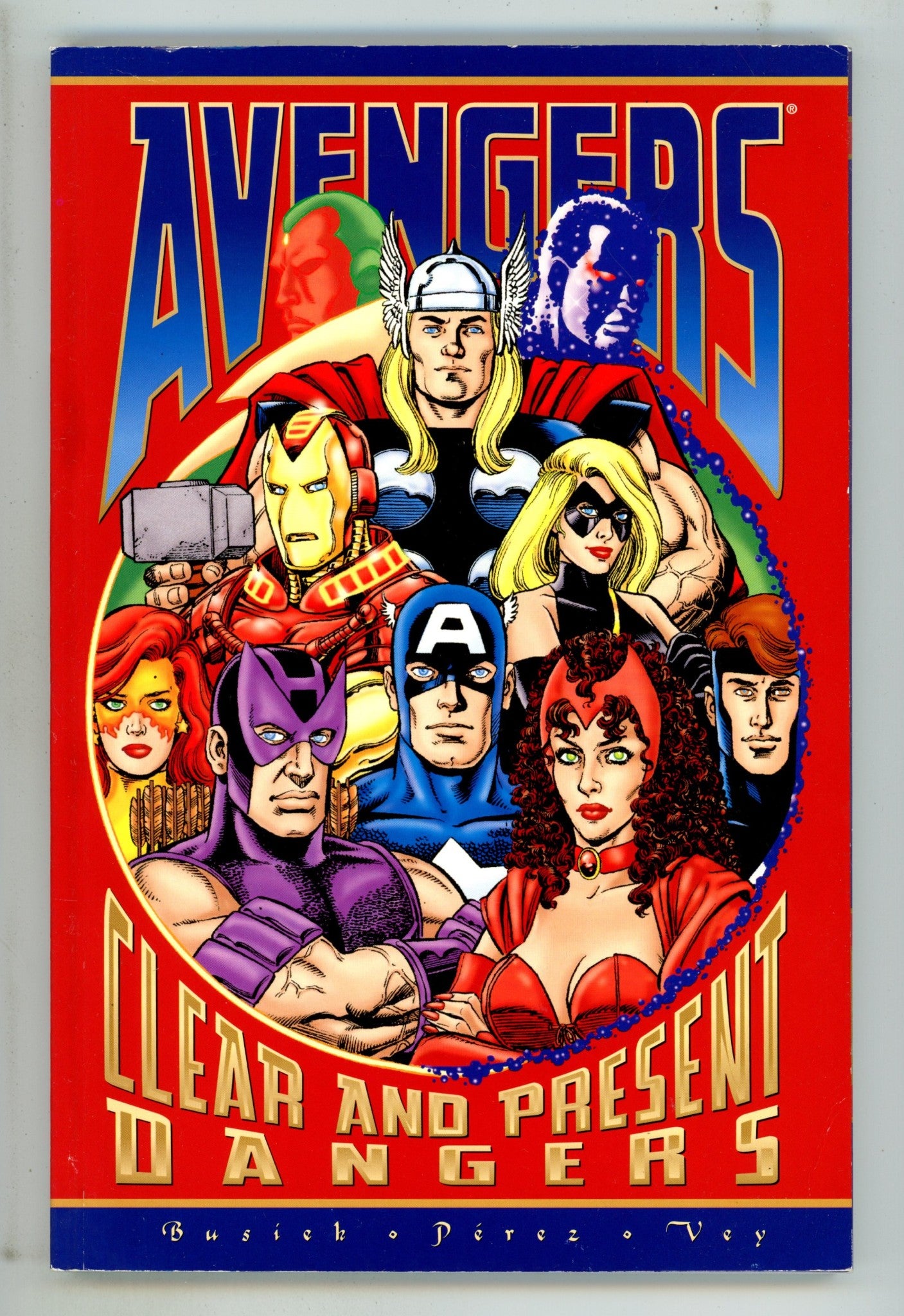 Avengers: Clear and Present Dangers TPB Very Low Grade Cover Detached (2001) 