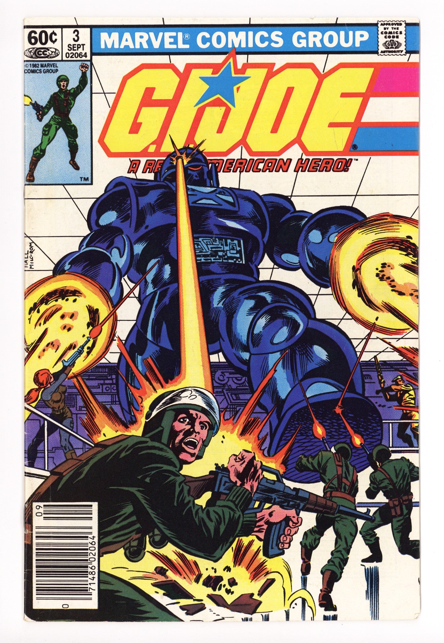 G.I. Joe, A Real American Hero 3 Low Grade (1982) Newsstand 