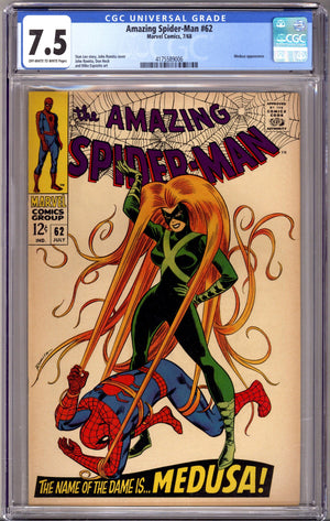 The Amazing Spider-Man Vol 1 62 CGC 7.5 (VF-) (1968)