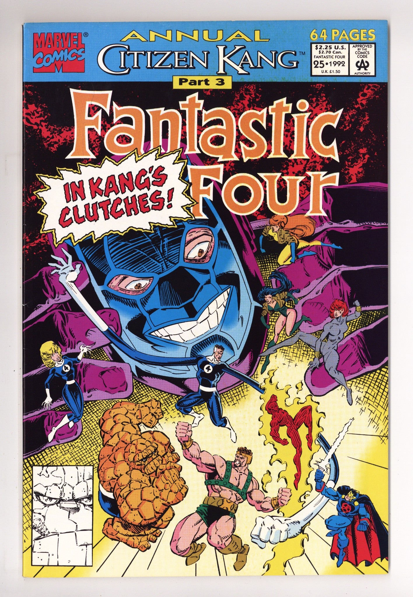 Fantastic Four Annual Vol 1 25  High Grade   (1992)        