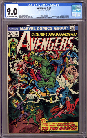 The Avengers Vol 1 118 CGC 9.0 (VF/NM) (1973)