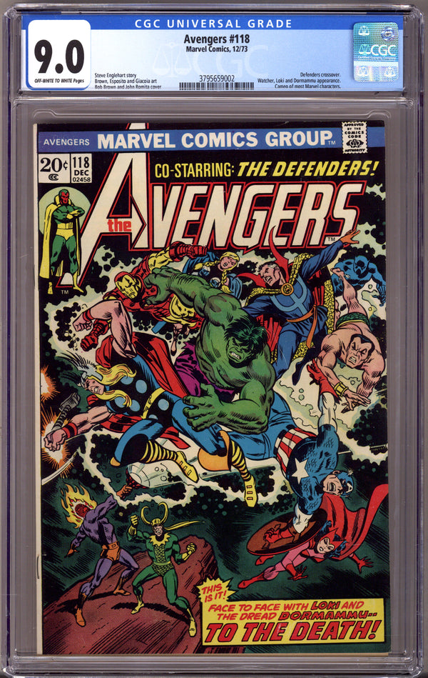 The Avengers Vol 1 118 CGC 9.0 (VF/NM) (1973)