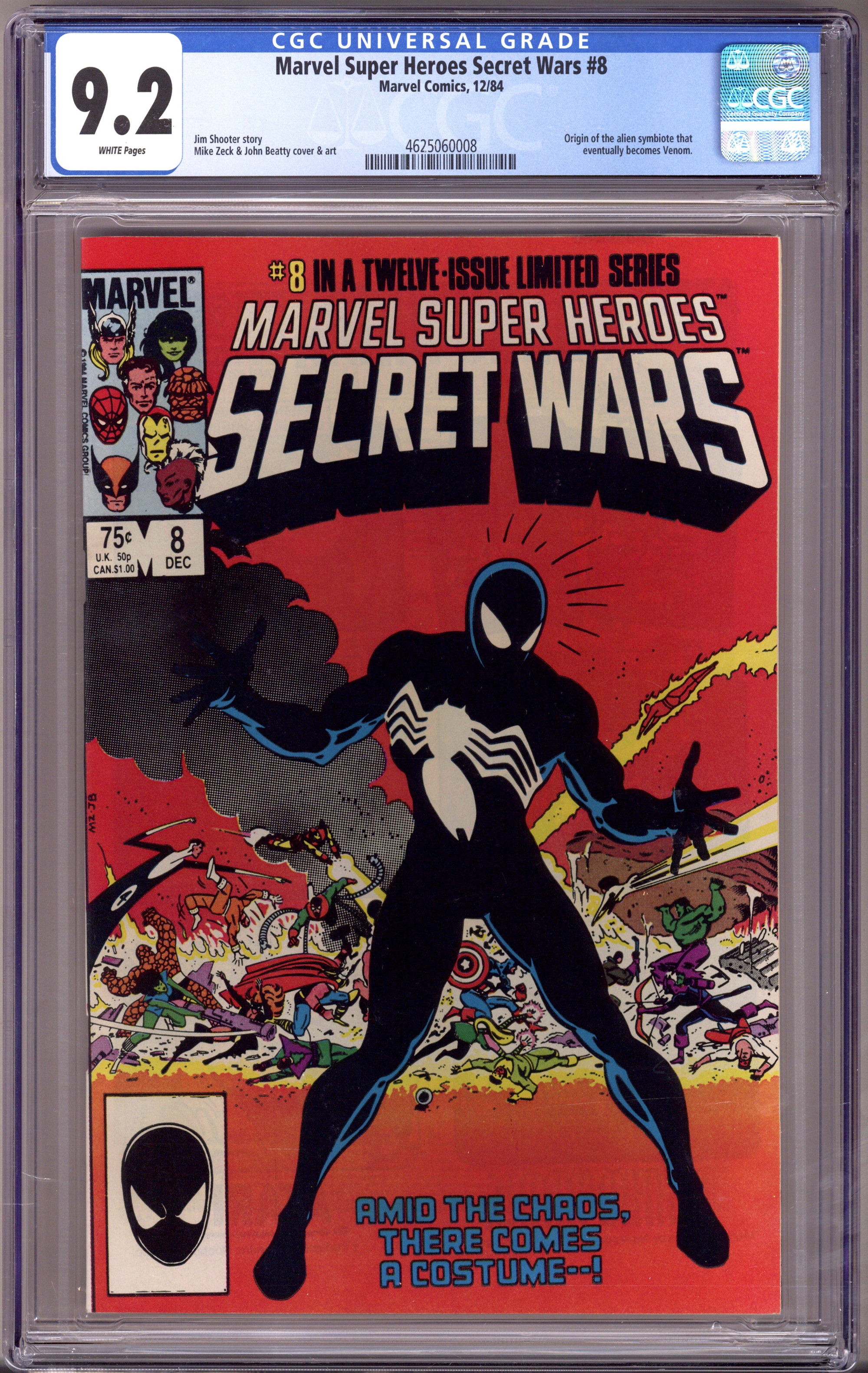 Marvel Super-Heroes Secret Wars 8 CGC 9.2 (NM-) (1984) 