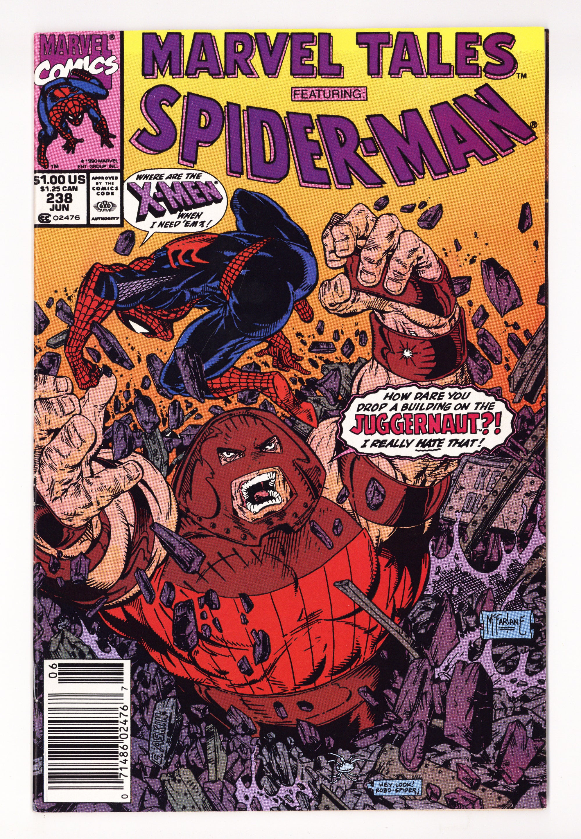 Marvel Tales Vol 2 238 VF- (7.5) (1990) Newsstand 