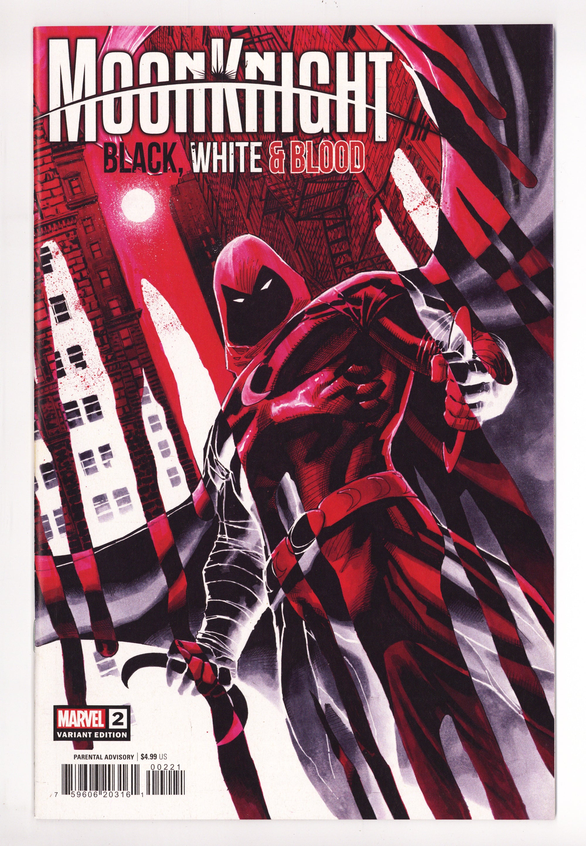 Moon Knight: Black, White & Blood 2 High Grade (2022) Weaver Variant 