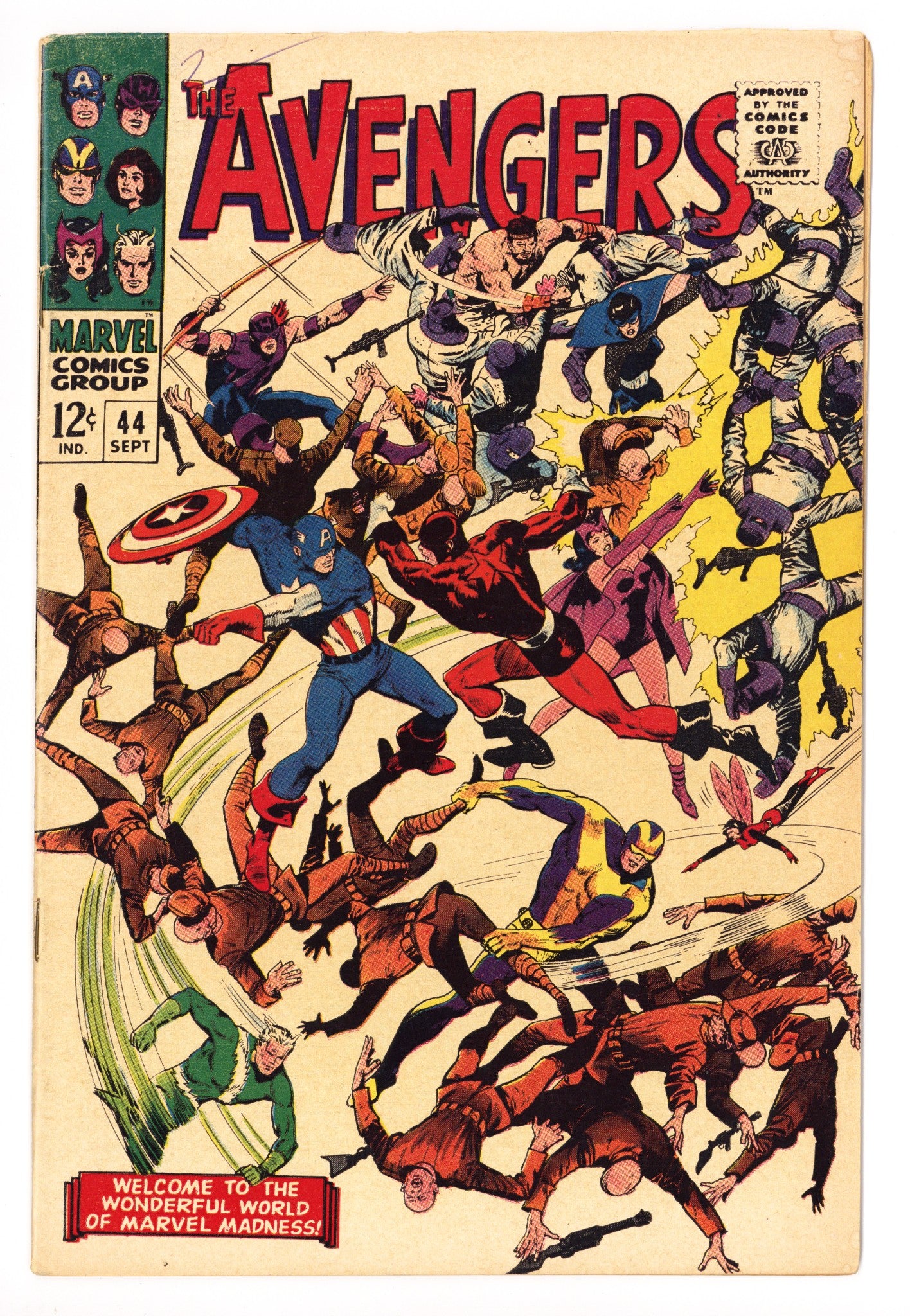 The Avengers Vol 1 44 VG+ (4.5) (1967) 