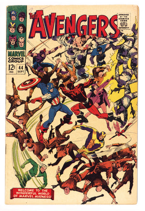 The Avengers Vol 1 44 VG+ (4.5) (1967) 