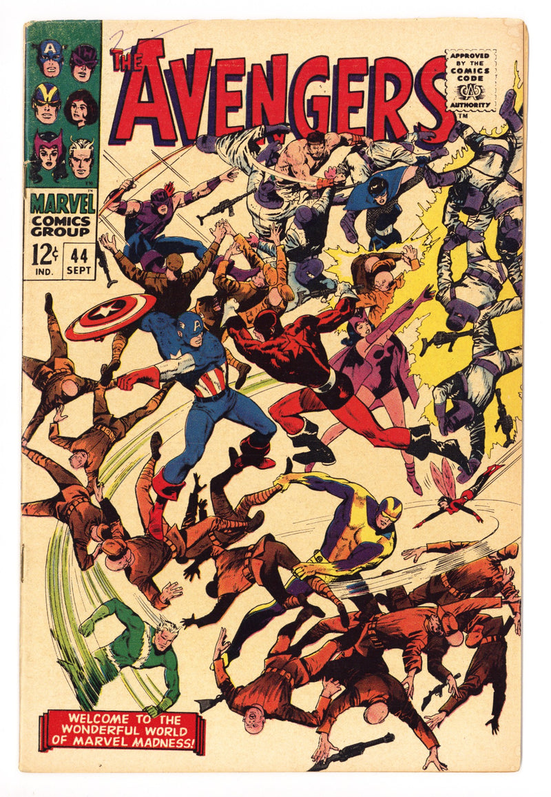 The Avengers Vol 1 44 VG+ (4.5) (1967) 