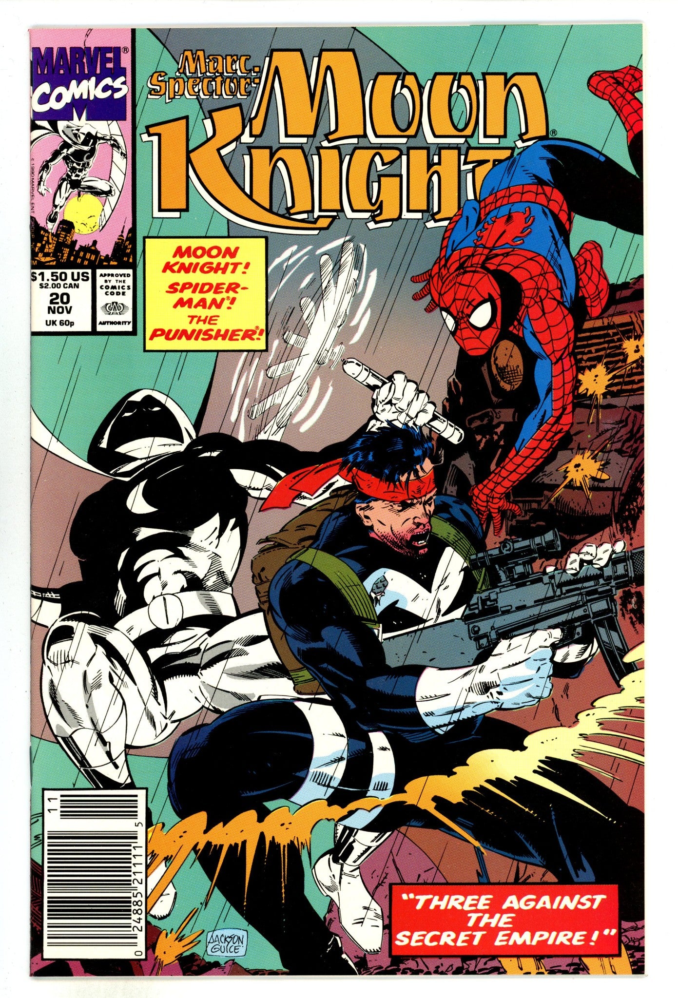 Marc Spector: Moon Knight  20  Mid Grade  (1990)  