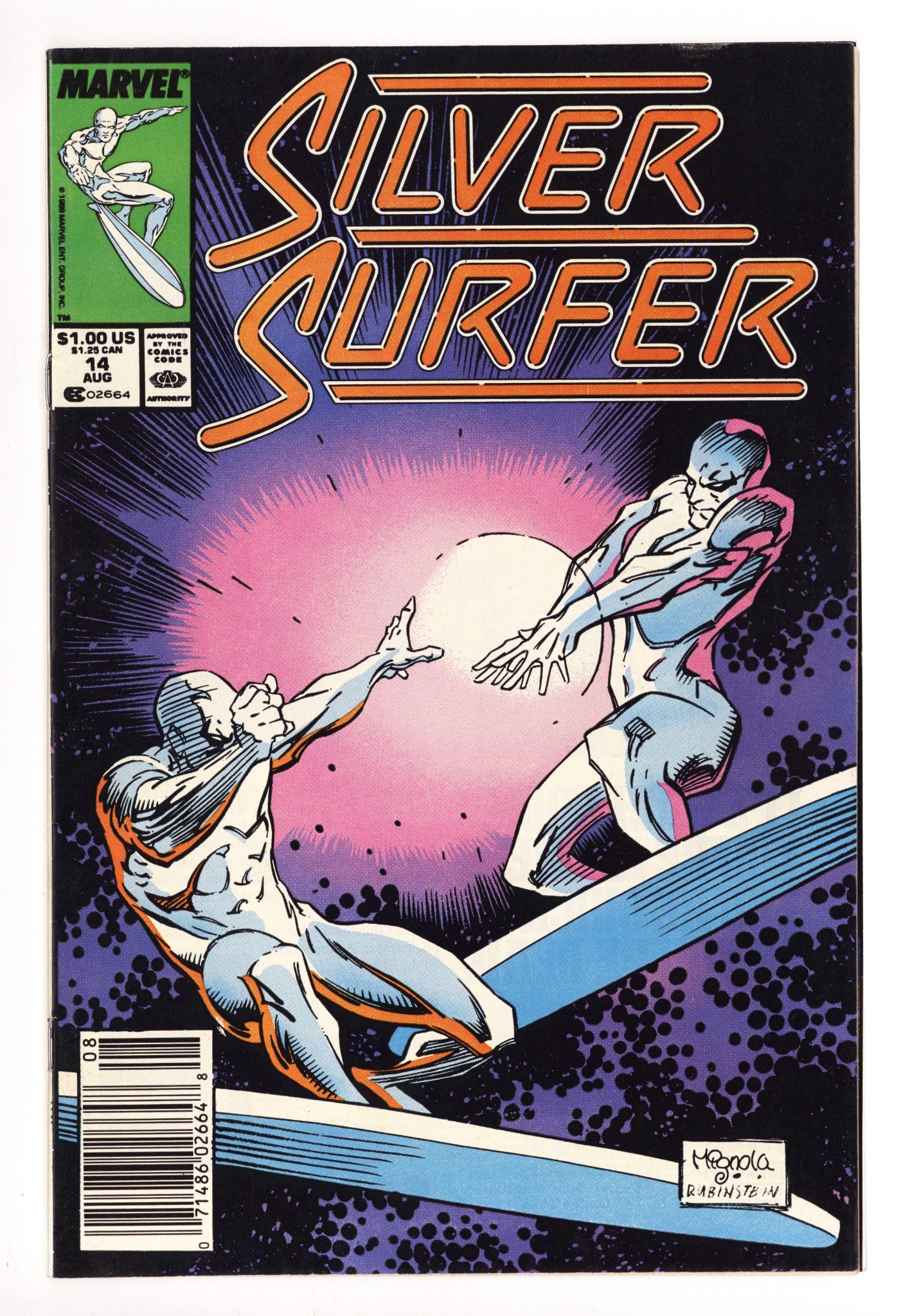 Silver Surfer Vol 3 14 High Grade (1988) Newsstand 