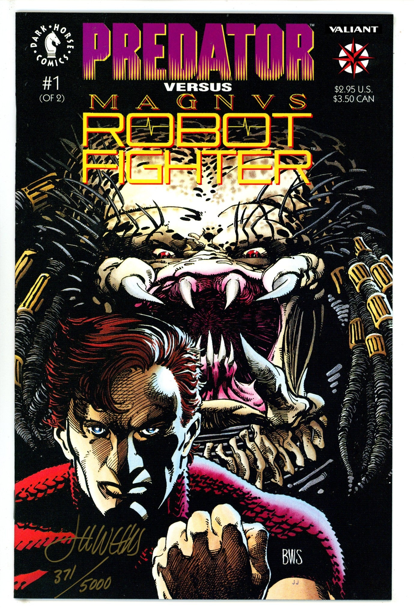 Predator Versus Magnus, Robot Fighter 1 NM Signed Lee Weeks (1992)