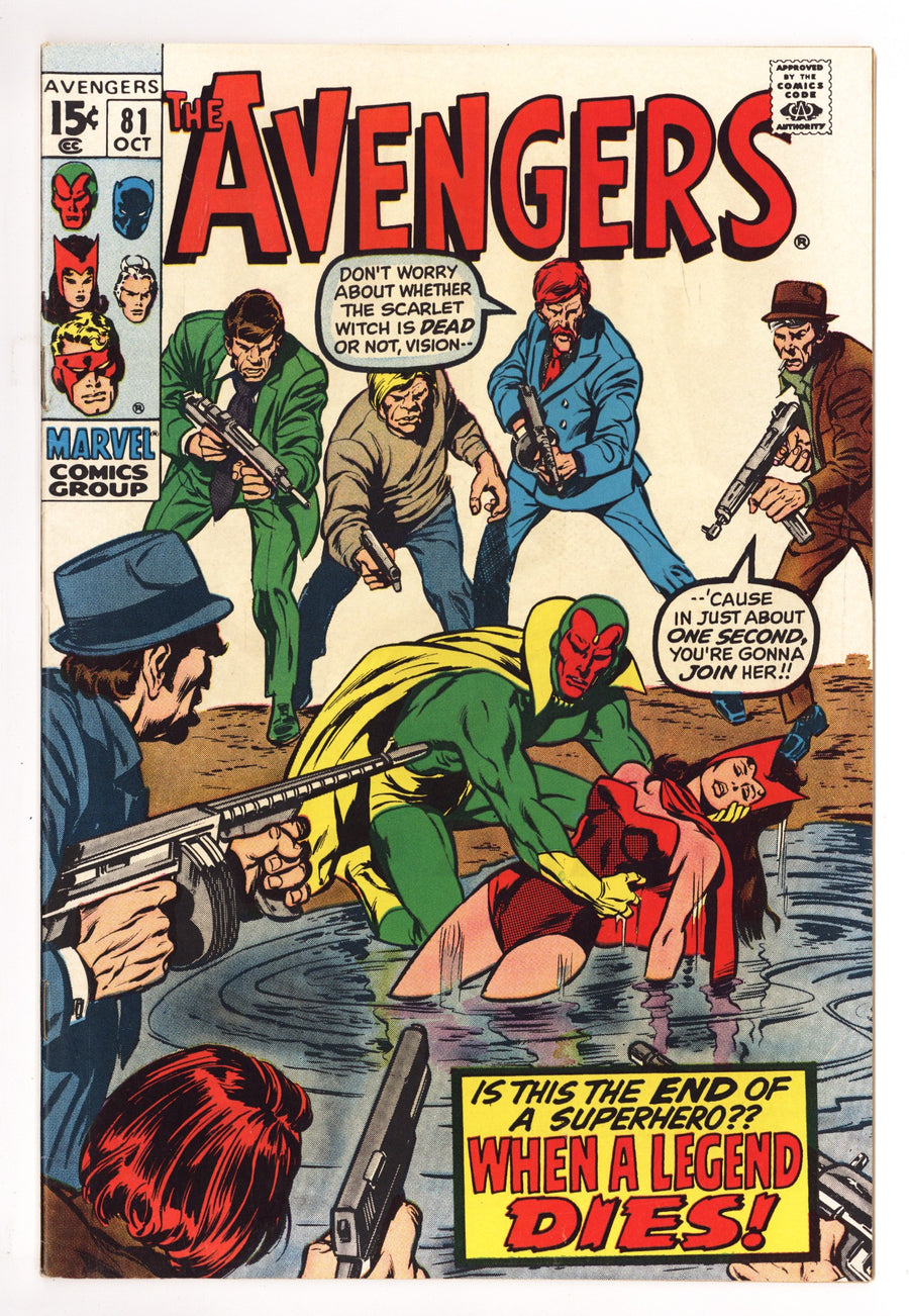 The Avengers Vol 1 81 FN+ (6.5) (1970) 