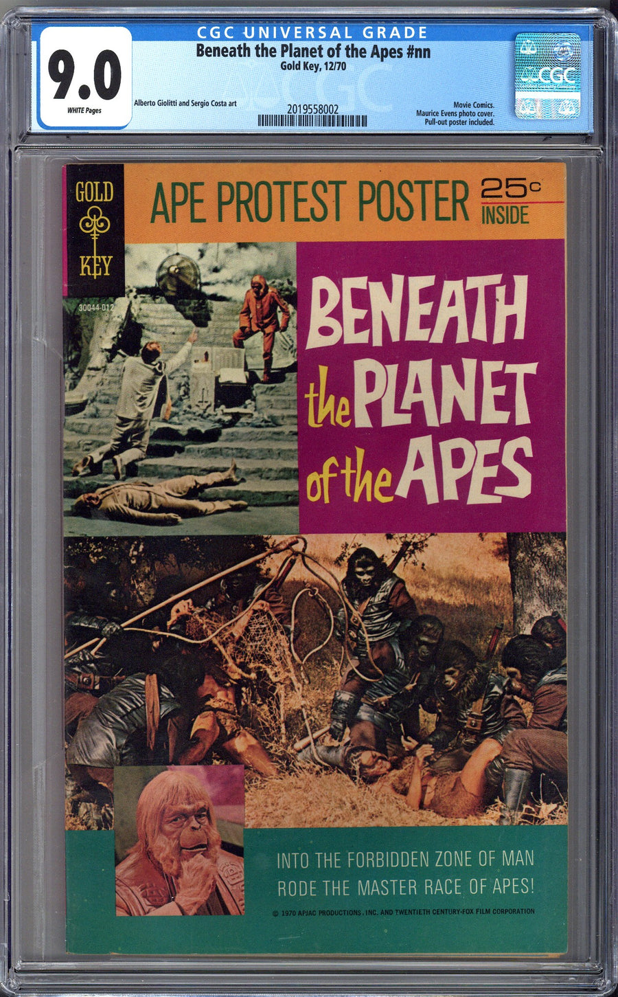 Beneath the Planet of the Apes [nn] CGC 9.0 (VF/NM) (1970) 