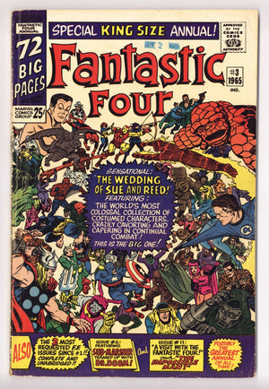 Fantastic Four Annual Vol 1 3 VG+ (4.5) (1965) Canadian Edition 
