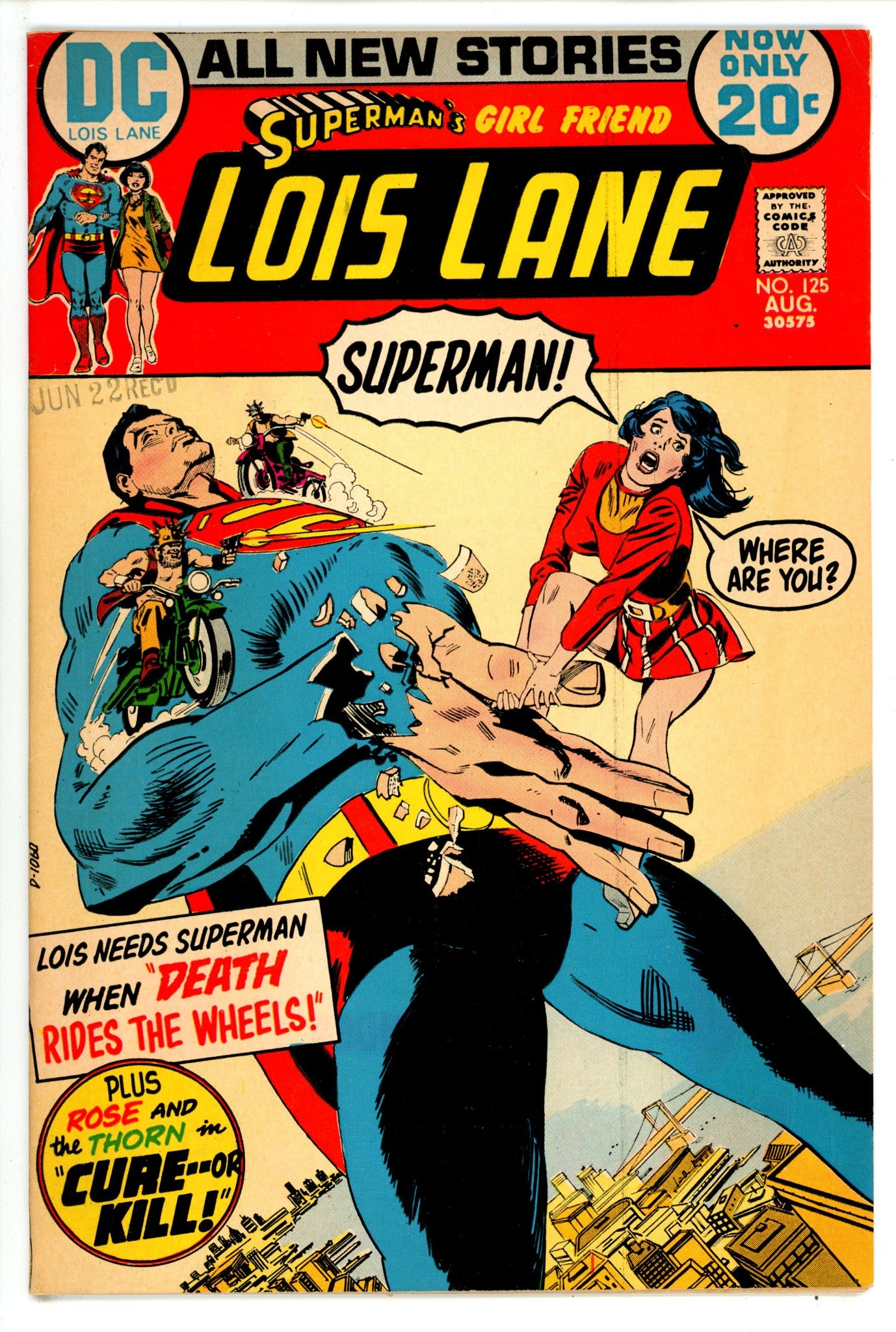 Superman's Girl Friend, Lois Lane 125 FN+ (6.5) (1972) 