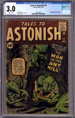 Tales to Astonish Vol 1 27 CGC 3.0 (GD/VG) (1962)