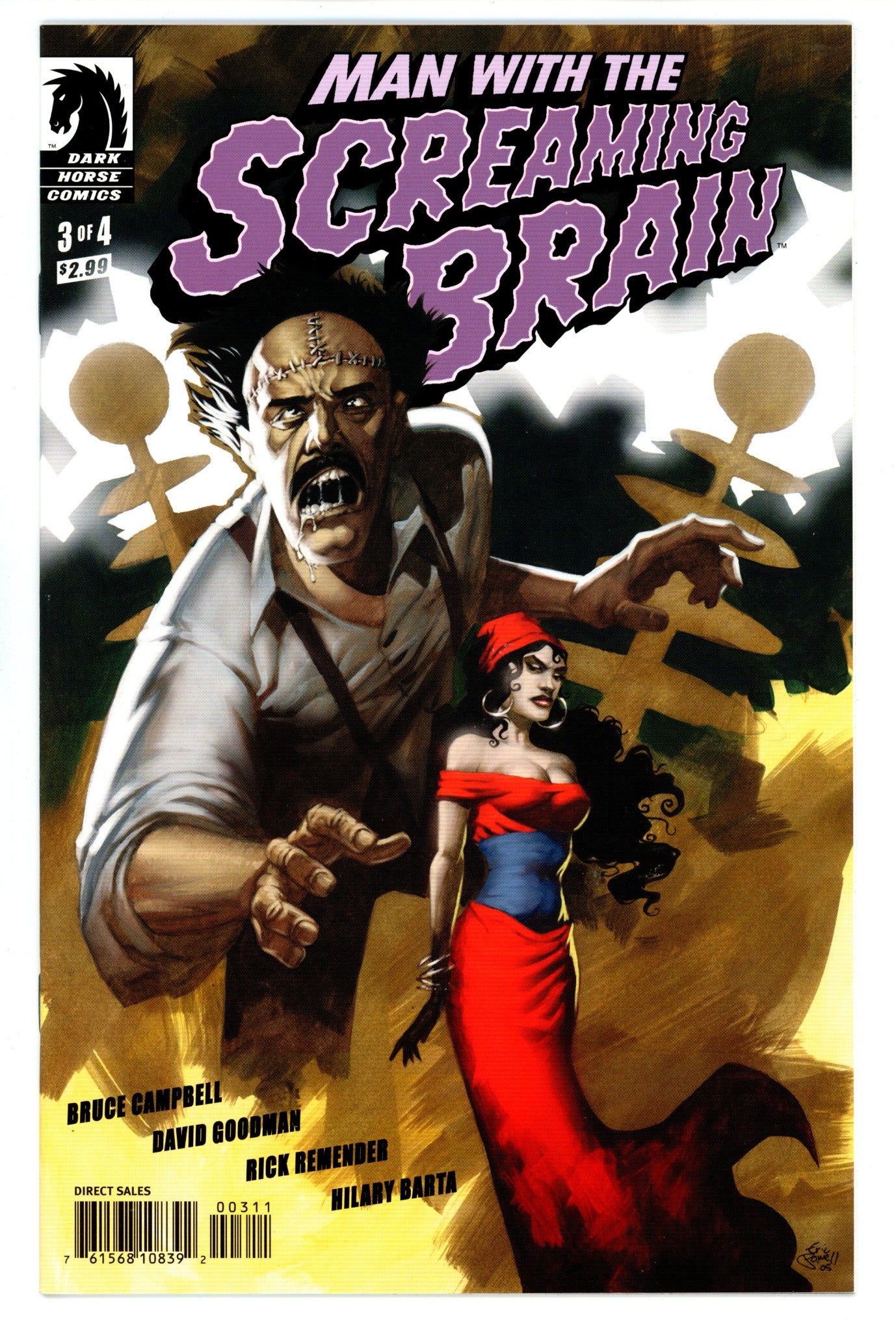 Man with the Screaming Brain 3 High Grade (2005) Powell Variant 
