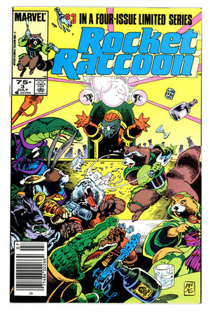 Rocket Raccoon Vol 1 3 VF- (7.5) (1985) Newsstand