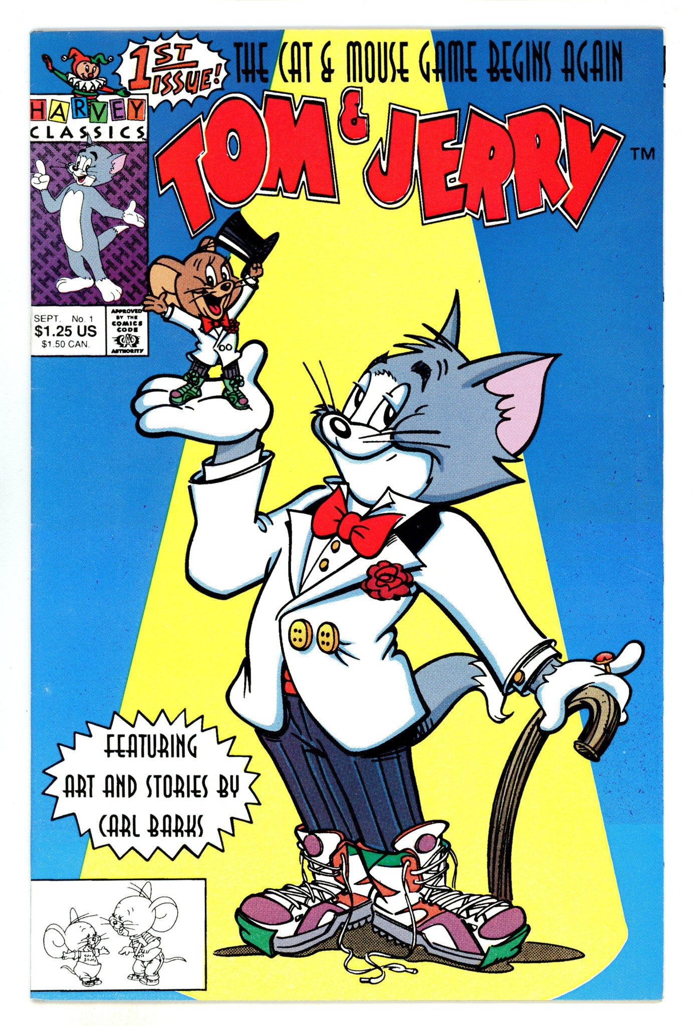 Tom & Jerry 1 Mid Grade (1991) 