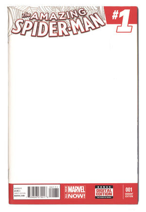 The Amazing Spider-Man Vol 3 1 NM- (9.2) (2014) Blank Variant