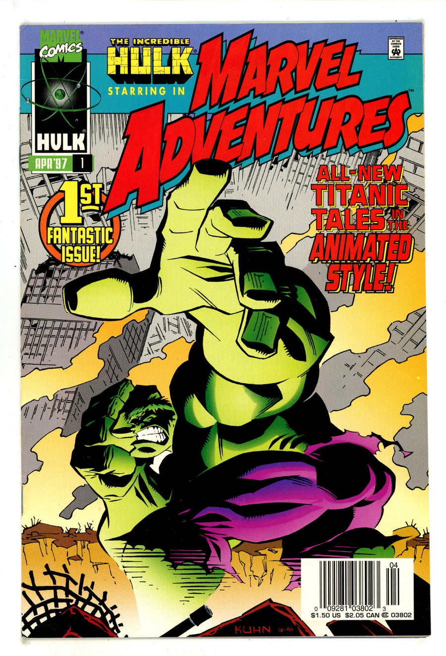Marvel Adventures 1 Mid Grade (1997) Newsstand 