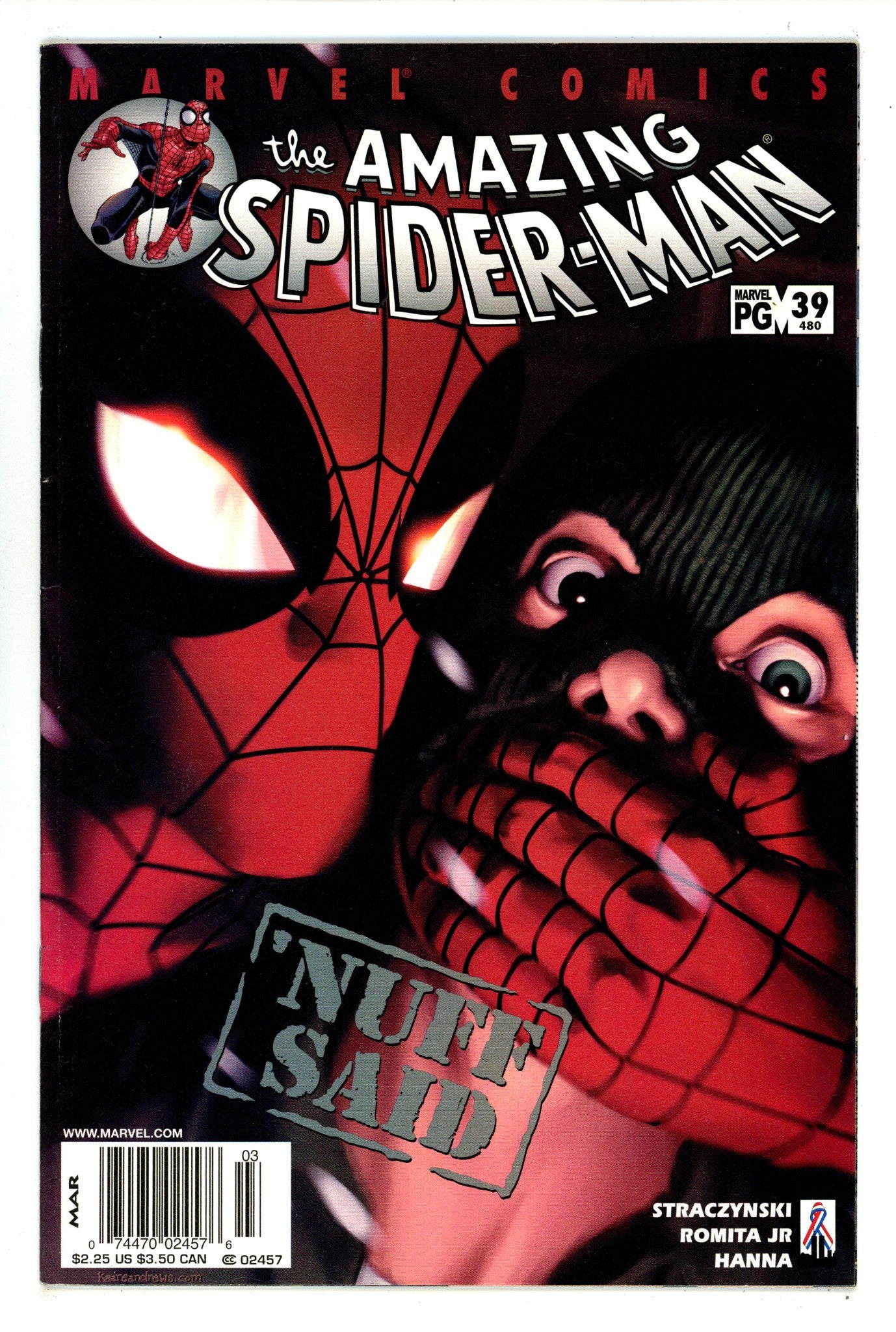 The Amazing Spider-Man Vol 2 39 (480) VF (8.0) (2002) Newsstand 