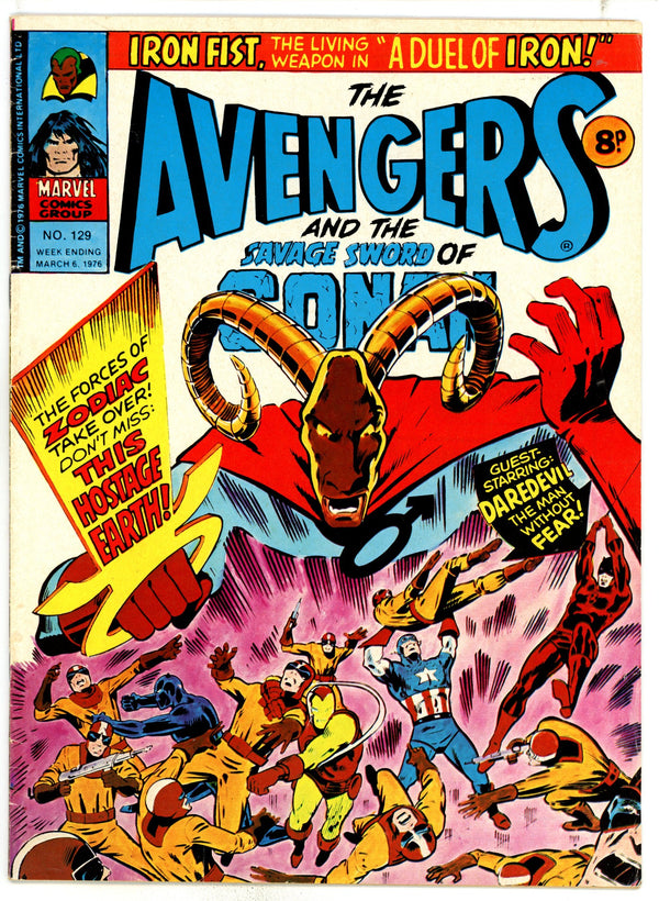 The Avengers 129 VG/FN (5.0) (1976)